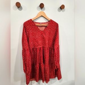 Polka-dot Swing Dress